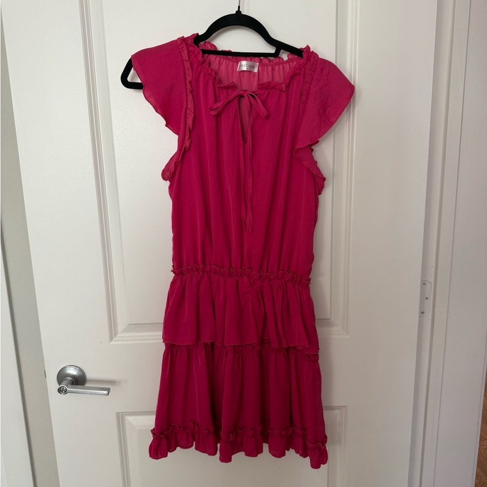 Pink mini dress